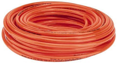 Parker - 1/4" ID x 3/8" OD, 1/16" Wall Thickness, 100' Long, Polyurethane Tube - Orange, 125 Max psi, 90 - 95 Shore A Hardness, -40 to 180°F - Exact Tool & Supply