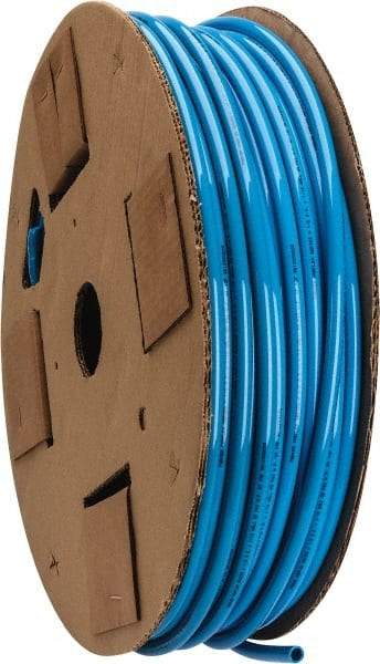 Parker - 3/8" ID x 1/2" OD, 1/16" Wall Thickness, 250' Long, Polyurethane Tube - Blue, 85 Max psi, 90 - 95 Shore A Hardness, -40 to 180°F - Exact Tool & Supply