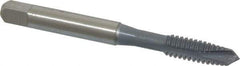 OSG - 1/4-20 UNC, 3 Flute, elektraLUBE Finish, High Speed Steel Spiral Point Tap - Plug Chamfer, Right Hand Thread, 2-1/2" OAL, 1" Thread Length, 2B Class of Fit, Series 105 - Exact Tool & Supply
