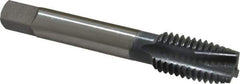 OSG - 5/8-11 UNC, 3 Flute, elektraLUBE Finish, High Speed Steel Spiral Point Tap - Plug Chamfer, Right Hand Thread, 3-13/16" OAL, 1-13/16" Thread Length, 2B Class of Fit, Series 105 - Exact Tool & Supply