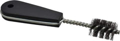 Value Collection - 1-1/4" Long x 7/8" Diam Steel Hand Pipe Brush - Single Spiral, 160mm OAL, 0.2" Wire Diam, 0.213" Shank Diam - Exact Tool & Supply