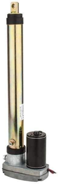 Thomson Industries - 12" Stroke Len, 30% Duty Cycle, 12 Volt, Performance PakLinear Electromechanical Actuator - DC Input, 0.4" per Second, 1,500 Lb Capacity - Exact Tool & Supply
