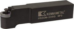Kennametal - PROON, Neutral Cut, 1-1/4" Shank Height x 1-1/4" Shank Width, Neutral Rake Indexable Turning Toolholder - 6" OAL, RC..86 Insert Compatibility, Series Screw-On - Exact Tool & Supply