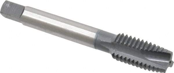 OSG - 1/2-13 UNC, 3 Flute, elektraLUBE Finish, High Speed Steel Spiral Point Tap - Plug Chamfer, Right Hand Thread, 3-3/8" OAL, 1-21/32" Thread Length - Exact Tool & Supply