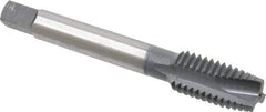 OSG - 1/2-13 UNC, 3 Flute, elektraLUBE Finish, High Speed Steel Spiral Point Tap - Plug Chamfer, Right Hand Thread, 3-3/8" OAL, 1-21/32" Thread Length - Exact Tool & Supply