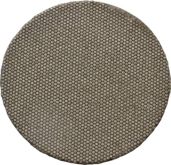 Norton - 2" Diam, 120 Grit Diamond Adhesive PSA Disc - Medium Grade, Black, Cloth Backing, Flexible - Exact Tool & Supply