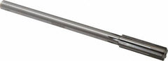 Made in USA - 0.589" Carbide-Tipped 6 Flute Chucking Reamer - Exact Tool & Supply