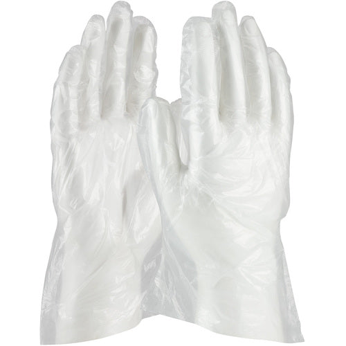 ‎65-543/S Disposable Gloves - Ambi-Dex Disposable Polyethylene - Food Grade - Embossed - 100/Bx - 1 mil - Exact Tool & Supply