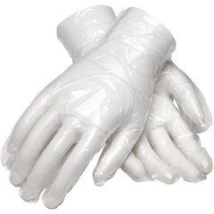 ‎65-544/XL Disposable Gloves - Ambi-Dex Disposable Polyethylene - Food Grade - Embossed - 500/Bx - 1 mil - Exact Tool & Supply