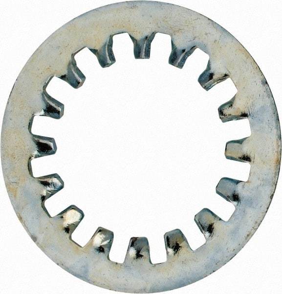 Value Collection - 1-1/2" Screw, 1.53" ID, Steel Internal Tooth Lock Washer - 2.515" OD, Zinc-Plated, Grade 1075 - Exact Tool & Supply