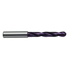 5/32″ Dia. × 16 mm Shank × 36 mm Flute Length × 74 mm OAL, 140°, Round Solid Carbide Drill - Exact Tool & Supply