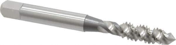 OSG - 1/4-20 UNC 3 Flute 2B Plug Spiral Flute Tap - High Speed Steel, Bright Finish, 2-1/2" OAL, Right Hand Flute, Right Hand Thread, H5, Series 106/107 - Exact Tool & Supply