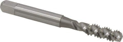 OSG - 1/4-20 UNC 3 Flute 3B Bottoming Spiral Flute Tap - High Speed Steel, Bright Finish, 2-1/2" OAL, Right Hand Flute, Right Hand Thread, H3, Series 106/107 - Exact Tool & Supply