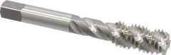 OSG - 1/2-13 UNC 3 Flute 3B Bottoming Spiral Flute Tap - High Speed Steel, Bright Finish, 3-3/8" OAL, Right Hand Flute, Right Hand Thread, H3, Series 106/107 - Exact Tool & Supply