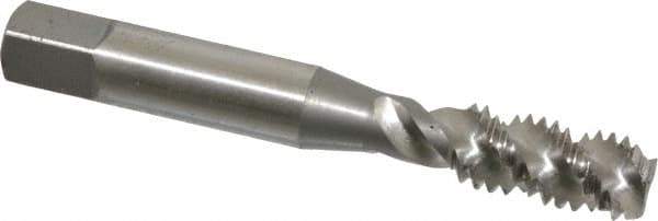 OSG - 3/8-16 UNC 3 Flute 2B Bottoming Spiral Flute Tap - High Speed Steel, Bright Finish, 2-15/16" OAL, Right Hand Flute, Right Hand Thread, H5, Series 106/107 - Exact Tool & Supply