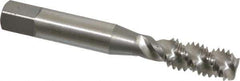 OSG - 3/8-16 UNC 3 Flute 2B Bottoming Spiral Flute Tap - High Speed Steel, Bright Finish, 2-15/16" OAL, Right Hand Flute, Right Hand Thread, H5, Series 106/107 - Exact Tool & Supply