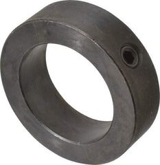 Climax Metal Products - 2-3/16" Bore, Steel, Set Screw Shaft Collar - 3-1/4" Outside Diam, 15/16" Wide - Exact Tool & Supply