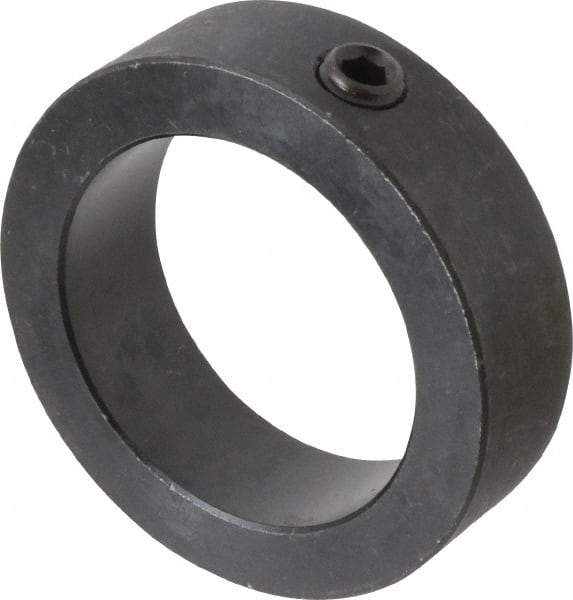 Climax Metal Products - 2-1/2" Bore, Steel, Set Screw Shaft Collar - 3-1/2" Outside Diam, 1" Wide - Exact Tool & Supply