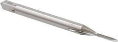 OSG - #00-90 UNS, 2 Flute, Bright Finish, High Speed Steel Spiral Point Tap - Plug Chamfer, Right Hand Thread, 1-9/16" OAL, 1/4" Thread Length, 0.141" Shank Diam, Series S110 - Exact Tool & Supply