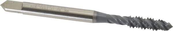 OSG - #10-24 UNC 3 Flute 2B/3B Plug Spiral Flute Tap - High Speed Steel, elektraLUBE Finish, 2-3/8" OAL, Right Hand Flute, Right Hand Thread, H3, Series 107 - Exact Tool & Supply