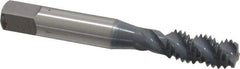 OSG - 3/8-16 UNC 3 Flute 2B Bottoming Spiral Flute Tap - High Speed Steel, elektraLUBE Finish, 2-15/16" OAL, Right Hand Flute, Right Hand Thread, H5, Series 107 - Exact Tool & Supply