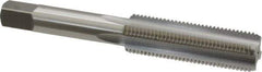OSG - 7/16-20 UNF, H3, 4 Flute, Bottoming Chamfer, Bright Finish, High Speed Steel Hand STI Tap - 3-5/32" OAL, 1-7/16" Thread Length, 0.242" Square Size, Series 126 - Exact Tool & Supply