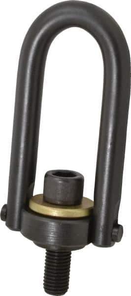 Jergens - 5,000 Lb Load Capacity Safety Engineered Center Pull Hoist Ring - 100 Ft/Lb Torque, 3/4 - 10 Thread, Alloy Steel - Exact Tool & Supply