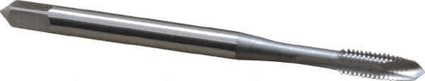 OSG - #3-48 UNC, H2, 2 Flutes, Plug Chamfer, Bright Finish, High Speed Steel Spiral Point STI Tap - 1-13/16" OAL, 0.141" Shank Diam, 1/2" Thread Length, Series 125 - Exact Tool & Supply