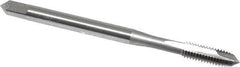 OSG - #4-40 UNC, H1, 2 Flutes, Plug Chamfer, Bright Finish, High Speed Steel Spiral Point STI Tap - 1-7/8" OAL, 0.141" Shank Diam, 9/16" Thread Length, Series 125 - Exact Tool & Supply