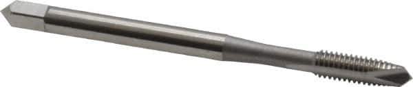 OSG - #4-40 UNC, H2, 2 Flutes, Plug Chamfer, Bright Finish, High Speed Steel Spiral Point STI Tap - 1-7/8" OAL, 0.141" Shank Diam, 9/16" Thread Length, Series 125 - Exact Tool & Supply