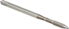 OSG - #4-48 UNF, H2, 2 Flutes, Plug Chamfer, Bright Finish, High Speed Steel Spiral Point STI Tap - 1-7/8" OAL, 0.141" Shank Diam, 9/16" Thread Length, Series 125 - Exact Tool & Supply