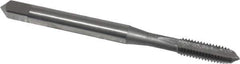 OSG - #6-32 UNC, H2, 2 Flutes, Plug Chamfer, Bright Finish, High Speed Steel Spiral Point STI Tap - 2" OAL, 0.141" Shank Diam, 11/16" Thread Length, Series 125 - Exact Tool & Supply