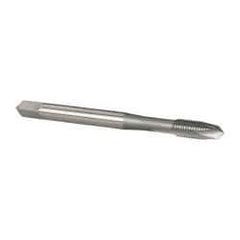OSG - #6-40 UNF, H2, 2 Flutes, Plug Chamfer, Bright Finish, High Speed Steel Spiral Point STI Tap - 2" OAL, 0.141" Shank Diam, 11/16" Thread Length, Series 125 - Exact Tool & Supply