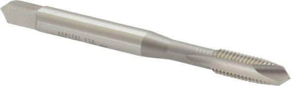 OSG - #8-32 UNC, H2, 2 Flutes, Plug Chamfer, Bright Finish, High Speed Steel Spiral Point STI Tap - 2-1/8" OAL, 0.168" Shank Diam, 3/4" Thread Length, Series 125 - Exact Tool & Supply