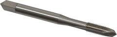OSG - #8-36 UNF, H2, 2 Flutes, Plug Chamfer, Bright Finish, High Speed Steel Spiral Point STI Tap - 2-1/8" OAL, 0.168" Shank Diam, 3/4" Thread Length, Series 125 - Exact Tool & Supply
