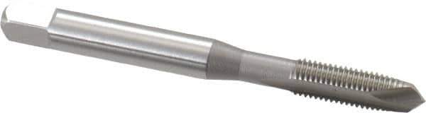OSG - #10-32 UNF, H2, 2 Flutes, Plug Chamfer, Bright Finish, High Speed Steel Spiral Point STI Tap - 2-3/8" OAL, 0.194" Shank Diam, 7/8" Thread Length, Series 125 - Exact Tool & Supply