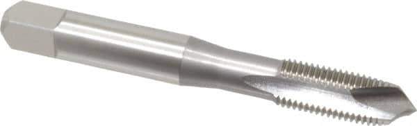 OSG - 5/16-24 UNF, H2, 3 Flutes, Plug Chamfer, Bright Finish, High Speed Steel Spiral Point STI Tap - 2-23/32" OAL, 0.318" Shank Diam, 1-1/8" Thread Length, Series 125 - Exact Tool & Supply