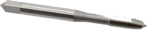 OSG - #8-32 UNC, H3, 2 Flutes, Plug Chamfer, Bright Finish, High Speed Steel Spiral Point STI Tap - 2-1/8" OAL, 0.168" Shank Diam, 3/4" Thread Length, Series 125 - Exact Tool & Supply