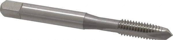 OSG - #10-24 UNC, H3, 2 Flutes, Plug Chamfer, Bright Finish, High Speed Steel Spiral Point STI Tap - 2-3/8" OAL, 0.194" Shank Diam, 7/8" Thread Length, Series 125 - Exact Tool & Supply