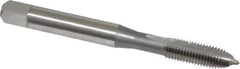 OSG - #10-32 UNF, H3, 2 Flutes, Plug Chamfer, Bright Finish, High Speed Steel Spiral Point STI Tap - 2-3/8" OAL, 0.194" Shank Diam, 7/8" Thread Length, Series 125 - Exact Tool & Supply