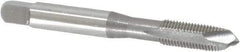 OSG - 1/4-28 UNF, H3, 3 Flutes, Plug Chamfer, Bright Finish, High Speed Steel Spiral Point STI Tap - 2-1/2" OAL, 0.255" Shank Diam, 1" Thread Length, Series 125 - Exact Tool & Supply