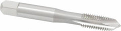 OSG - 5/16-18 UNC, H3, 3 Flutes, Plug Chamfer, Bright Finish, High Speed Steel Spiral Point STI Tap - 2-23/32" OAL, 0.318" Shank Diam, 1-1/8" Thread Length, Series 125 - Exact Tool & Supply