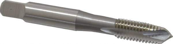 OSG - 5/16-18 UNC, H4, 3 Flutes, Plug Chamfer, Bright Finish, High Speed Steel Spiral Point STI Tap - 2-23/32" OAL, 0.318" Shank Diam, 1-1/8" Thread Length, Series 125 - Exact Tool & Supply