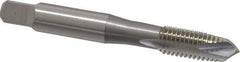OSG - 5/16-18 UNC, H4, 3 Flutes, Plug Chamfer, Bright Finish, High Speed Steel Spiral Point STI Tap - 2-23/32" OAL, 0.318" Shank Diam, 1-1/8" Thread Length, Series 125 - Exact Tool & Supply