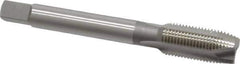 OSG - 3/8-24 UNF, H3, 3 Flutes, Plug Chamfer, Bright Finish, High Speed Steel Spiral Point STI Tap - 2-15/16" OAL, 0.381" Shank Diam, 1-1/4" Thread Length, Series 125 - Exact Tool & Supply
