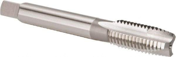 OSG - 3/8-16 UNC, H4, 3 Flutes, Plug Chamfer, Bright Finish, High Speed Steel Spiral Point STI Tap - 2-15/16" OAL, 0.381" Shank Diam, 1-1/4" Thread Length, Series 125 - Exact Tool & Supply