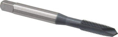 OSG - #10-32 UNF, H2, 2 Flutes, Plug Chamfer, elektraLUBE Finish, High Speed Steel Spiral Point STI Tap - 2-3/8" OAL, 7/8" Thread Length, Series 125 - Exact Tool & Supply