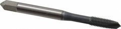 OSG - #8-32 UNC, H3, 2 Flutes, Plug Chamfer, elektraLUBE Finish, High Speed Steel Spiral Point STI Tap - 2-1/8" OAL, 3/4" Thread Length, Series 125 - Exact Tool & Supply