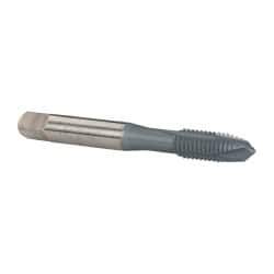 OSG - 1/4-20 UNC, H3, 3 Flutes, Plug Chamfer, elektraLUBE Finish, High Speed Steel Spiral Point STI Tap - 2-1/2" OAL, 1" Thread Length, Series 125 - Exact Tool & Supply