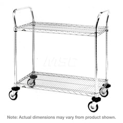 Metro - Carts; Type: Utility ; Load Capacity (Lb.): 375.000 ; Number of Shelves: 2 ; Width (Inch): 18 ; Length (Inch): 30 ; Height (Inch): 38 - Exact Tool & Supply